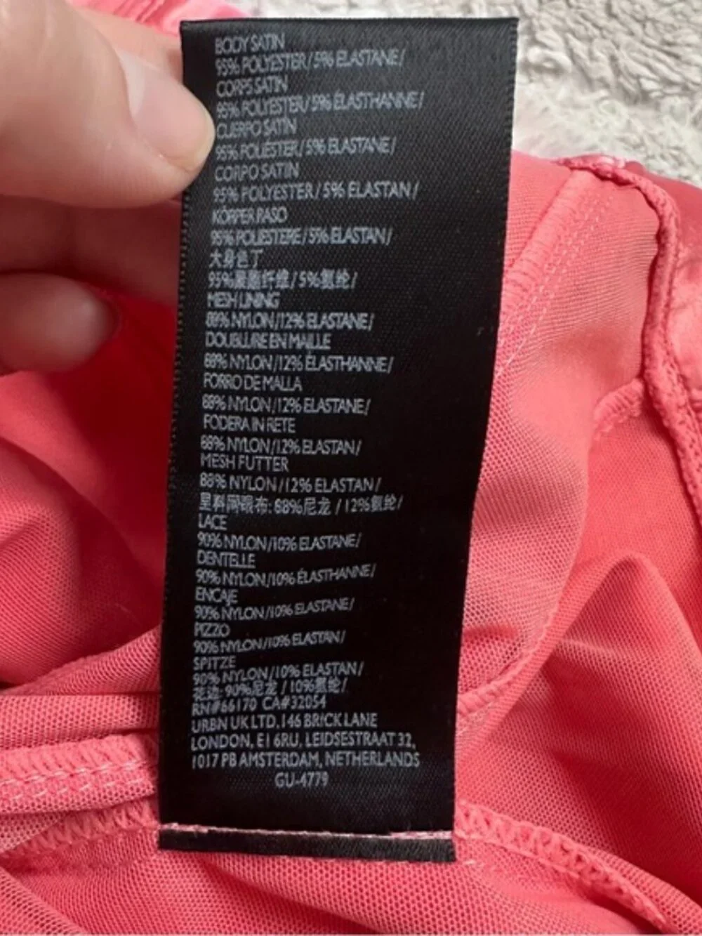 Urban Outfitters | Coral Pink Piper Satin Corset Dress | Size Extra Small - Picture 10 of 13